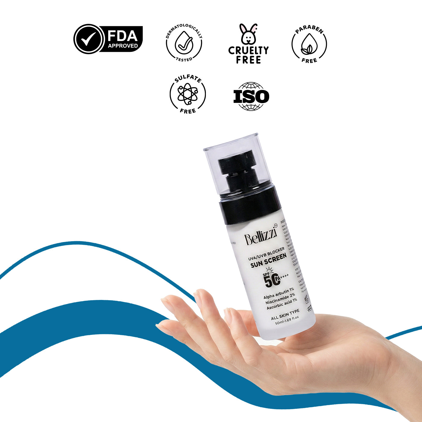 SPF 50 PA ++++ Glow sunscreen