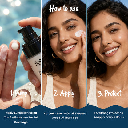 SPF 50 PA ++++ Glow sunscreen