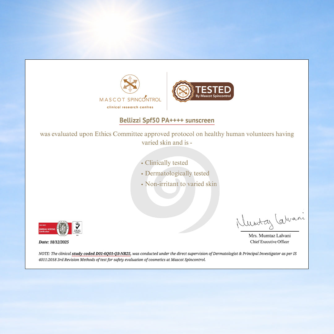 SPF 50 PA ++++ Glow sunscreen