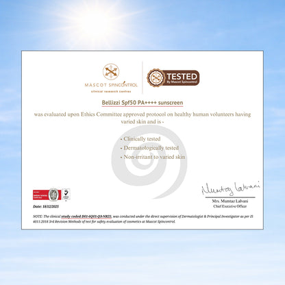 SPF 50 PA ++++ Glow sunscreen